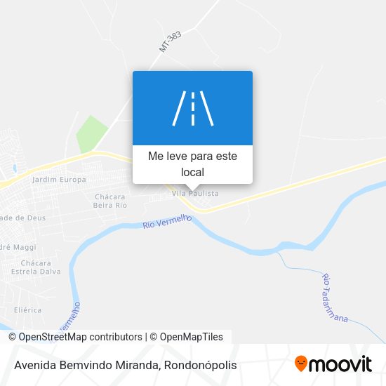 Avenida Bemvindo Miranda mapa