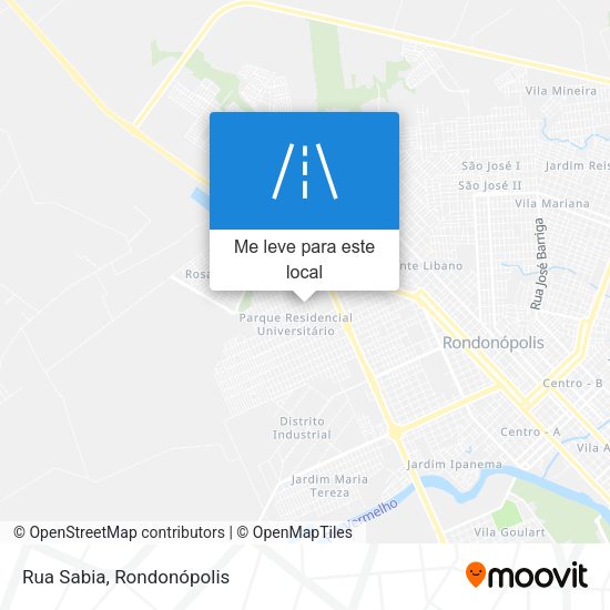 Rua Sabia mapa