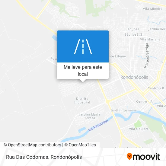 Rua Das Codornas mapa