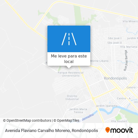 Avenida Flaviano Carvalho Moreno mapa