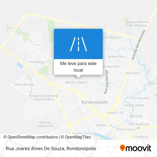 Rua Joarez Alves De Souza mapa
