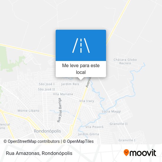 Rua Amazonas mapa