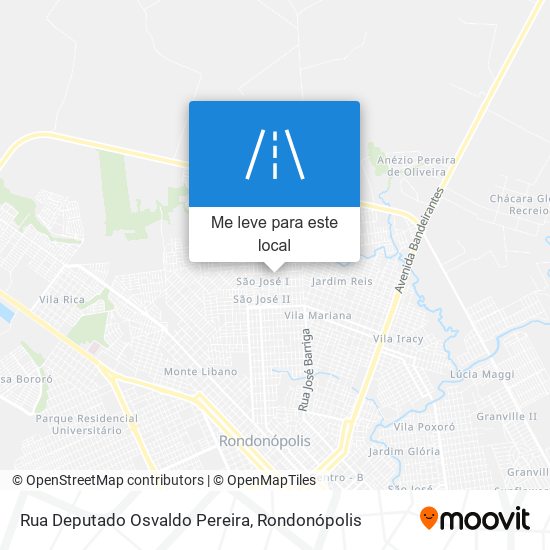Rua Deputado Osvaldo Pereira mapa