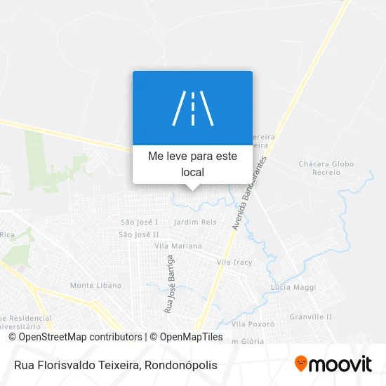 Rua Florisvaldo Teixeira mapa