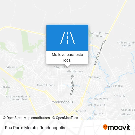 Rua Porto Morato mapa