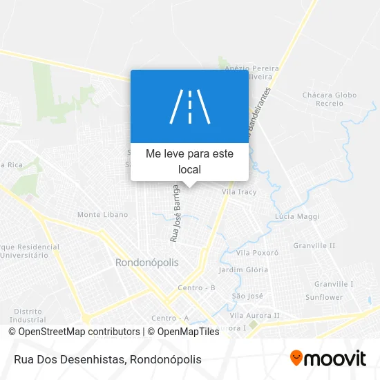 Rua Dos Desenhistas mapa