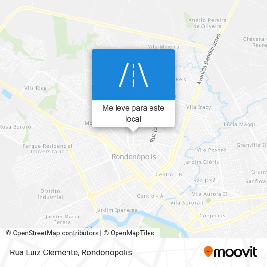 Rua Luiz Clemente mapa