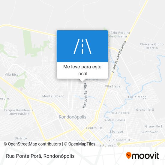 Rua Ponta Porã mapa