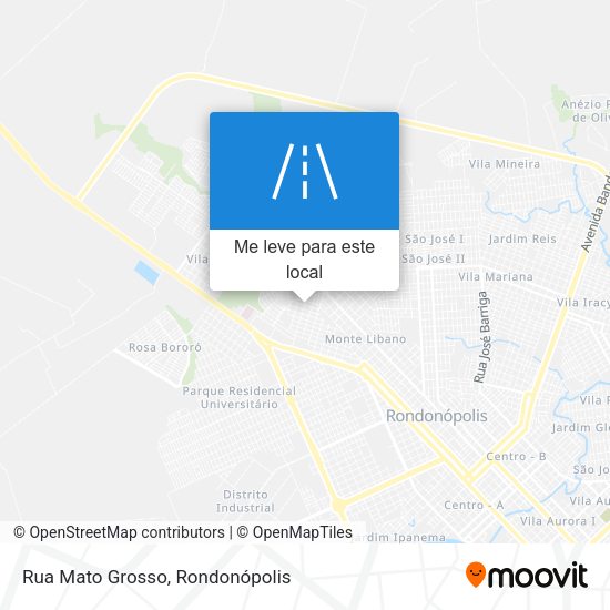 Rua Mato Grosso mapa