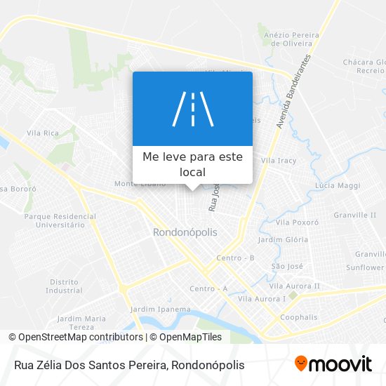 Rua Zélia Dos Santos Pereira mapa