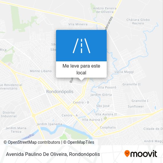 Avenida Paulino De Oliveira mapa