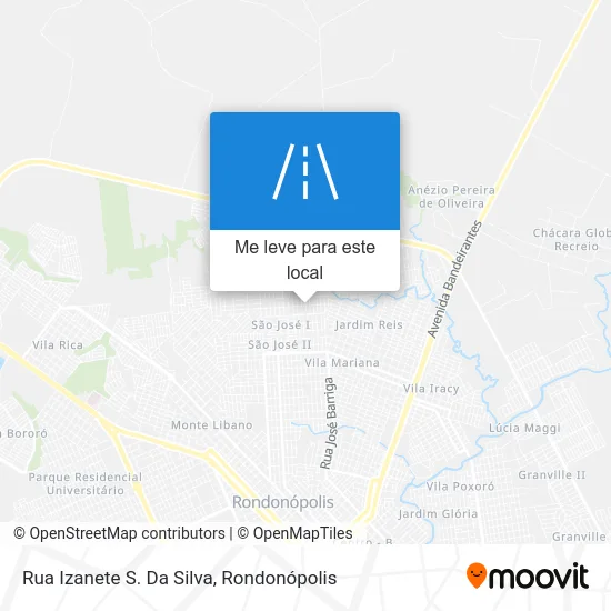 Rua Izanete S. Da Silva mapa