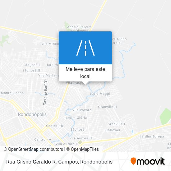 Rua Gilsno Geraldo R. Campos mapa