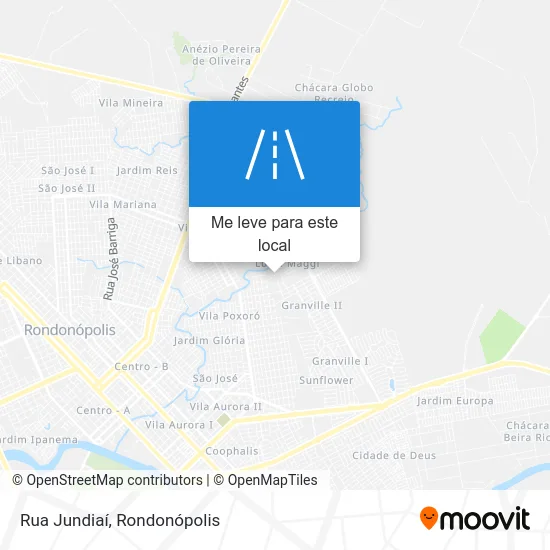 Rua Jundiaí mapa