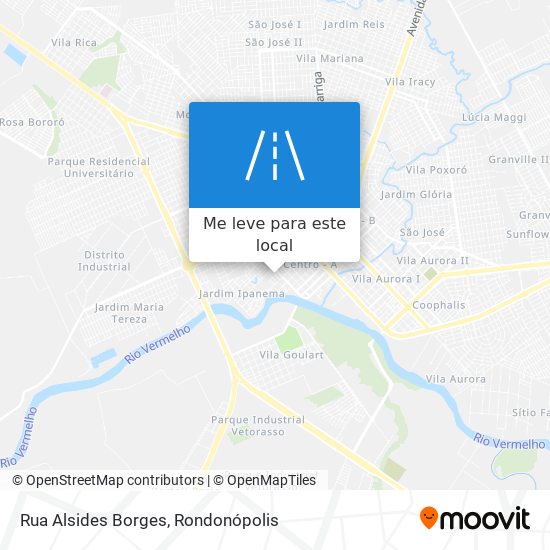 Rua Alsides Borges mapa
