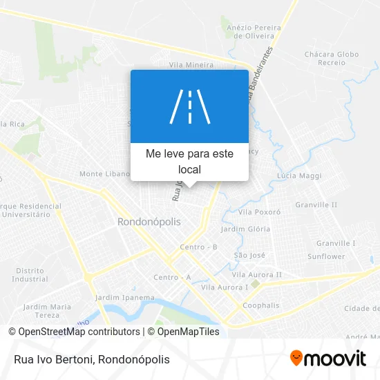 Rua Ivo Bertoni mapa