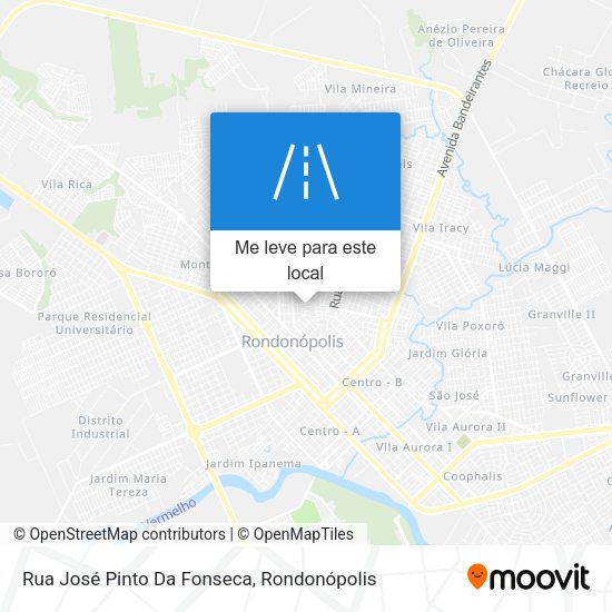 Rua José Pinto Da Fonseca mapa