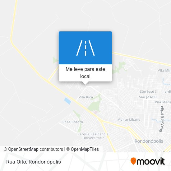 Rua Oito mapa