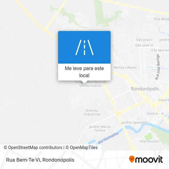 Rua Bem-Te-Vi mapa