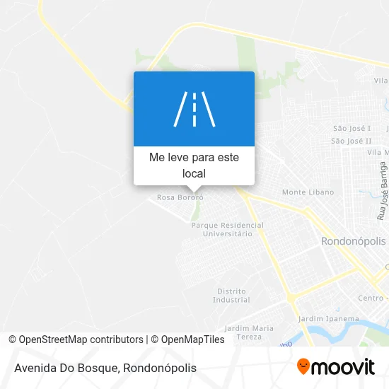 Avenida Do Bosque mapa