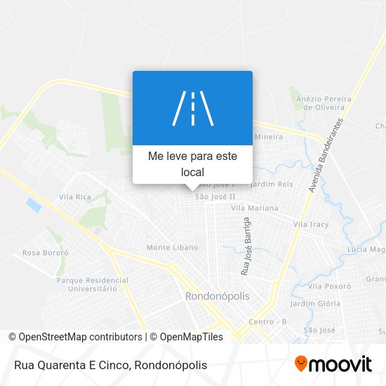 Rua Quarenta E Cinco mapa