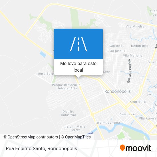 Rua Espírito Santo mapa