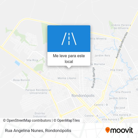 Rua Angelina Nunes mapa