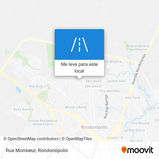 Rua Monsieur mapa