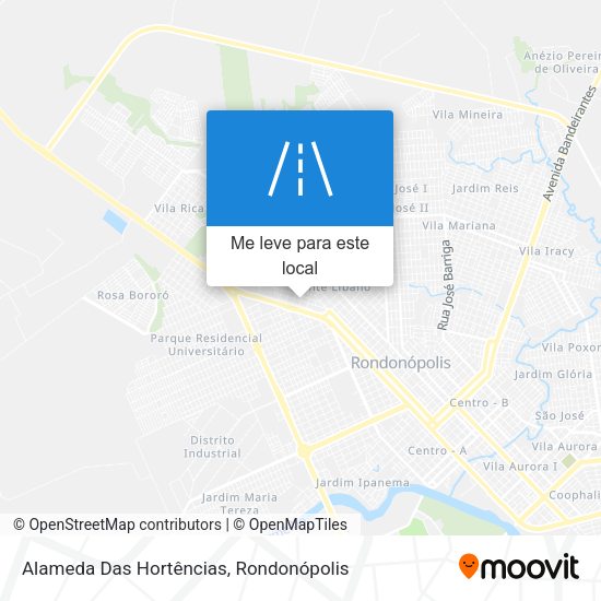 Alameda Das Hortências mapa