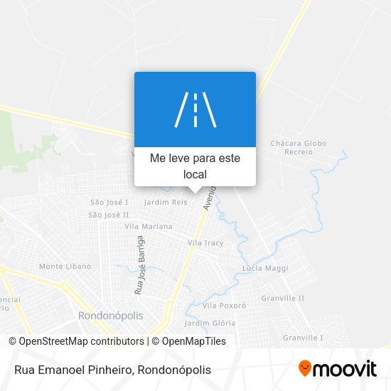 Rua Emanoel Pinheiro mapa