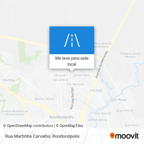Rua Martinha Carvalho mapa