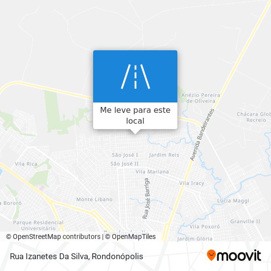 Rua Izanetes Da Silva mapa
