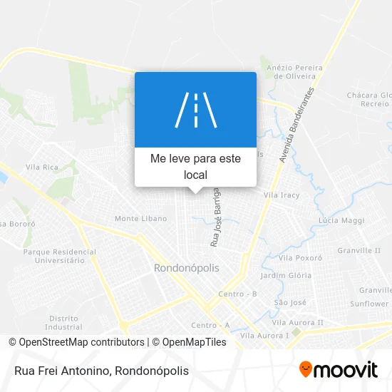 Rua Frei Antonino mapa