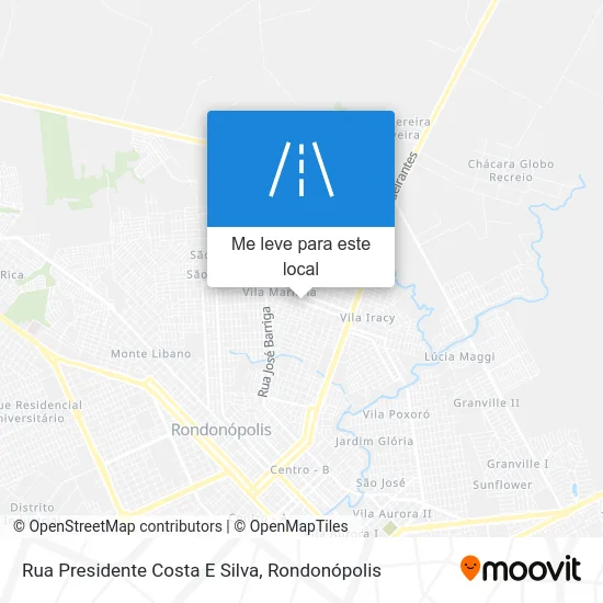 Rua Presidente Costa E Silva mapa
