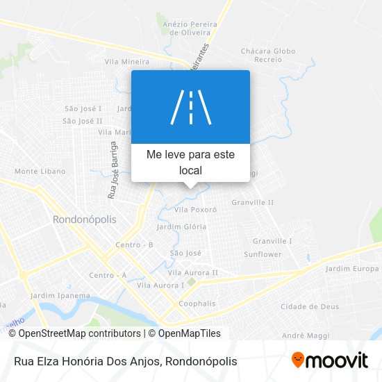 Rua Elza Honória Dos Anjos mapa