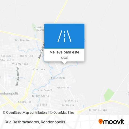 Rua Desbravadores mapa