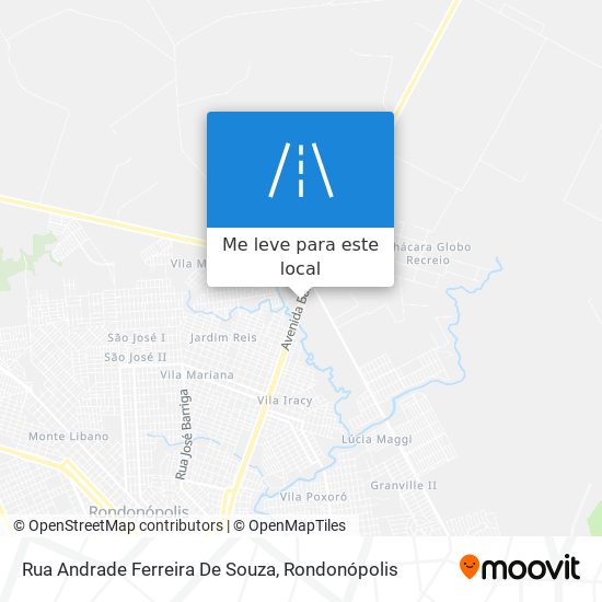 Rua Andrade Ferreira De Souza mapa