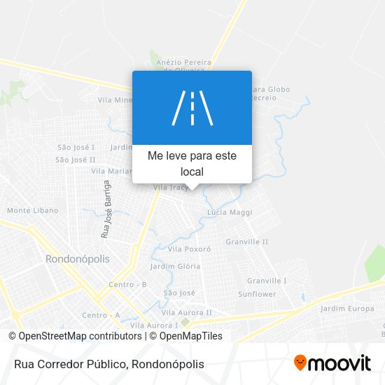 Rua Corredor Público mapa