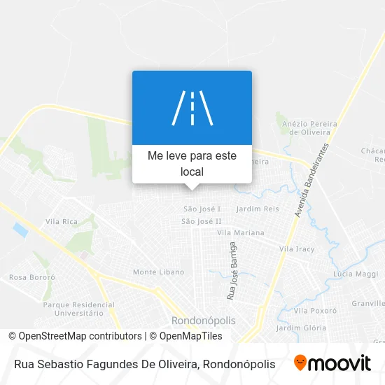 Rua Sebastio Fagundes De Oliveira mapa