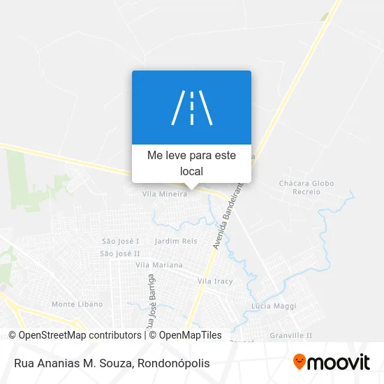 Rua Ananias M. Souza mapa