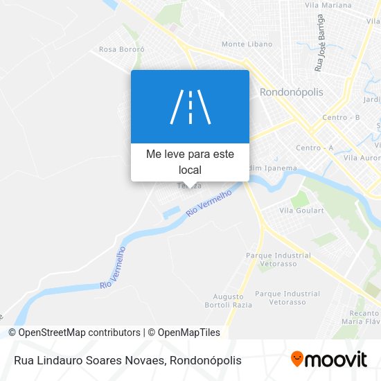 Rua Lindauro Soares Novaes mapa