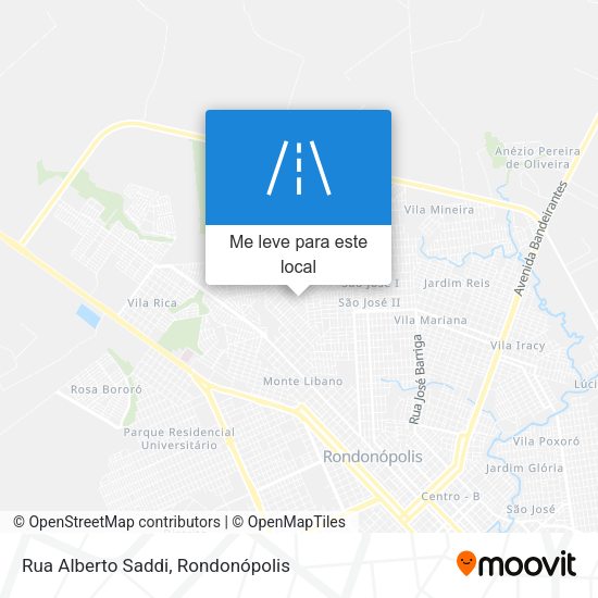 Rua Alberto Saddi mapa