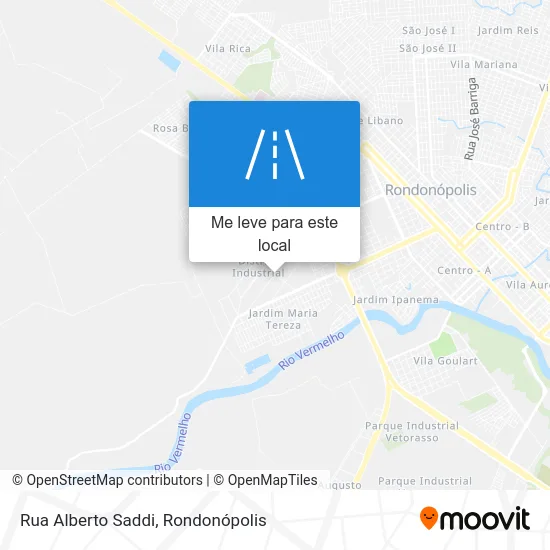 Rua Alberto Saddi mapa