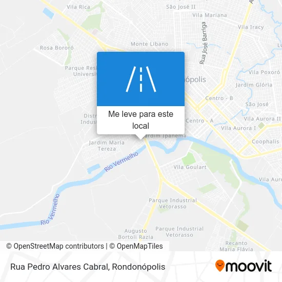Rua Pedro Alvares Cabral mapa