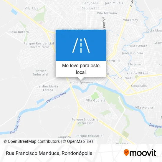 Rua Francisco Manduca mapa