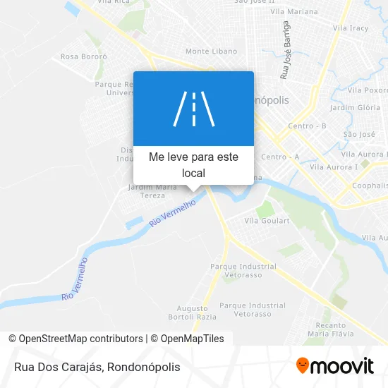Rua Dos Carajás mapa