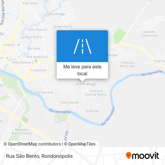 Rua São Bento mapa