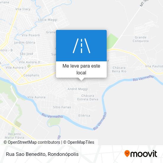 Rua Sao Benedito mapa