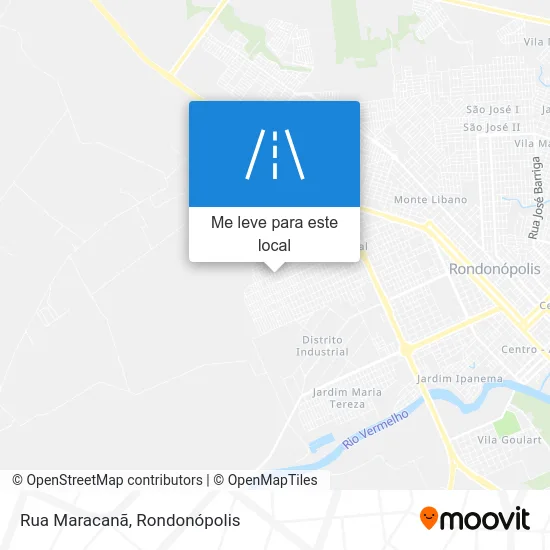 Rua Maracanã mapa