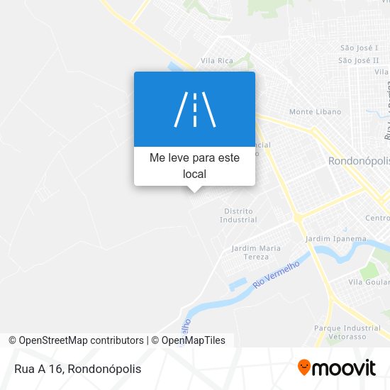 Rua A 16 mapa